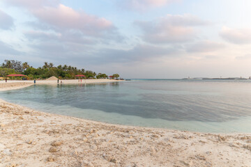Maafushi island in Maldives