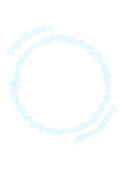 Baby Blue Star Sparkle Glitters Decorative Frame