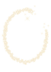 Gold Star Sparkle Glitters Decorative Frame