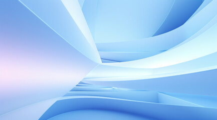 3D Abstract Light Blue Background