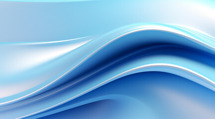 Fototapeta premium 3D Abstract Light Blue Background