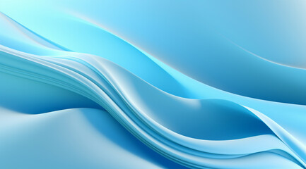 Fototapeta premium 3D Abstract Light Blue Background