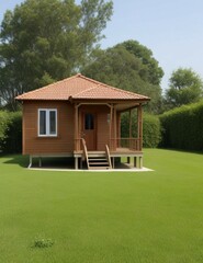 House isolated, nature, portrait, illustration
