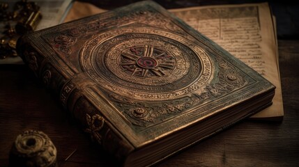 An ancient mystical book - obrazy, fototapety, plakaty