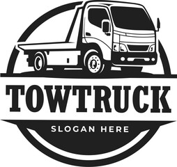 towing truck logo vector icon