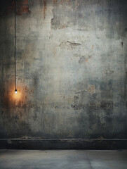 Grunge concrete wall, old cement wall, grunge art moody color schemes, Copy space. Generative AI.