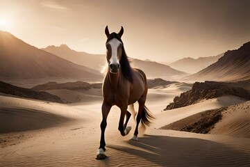 Fototapeta na wymiar horse in desert