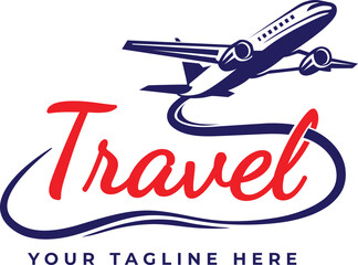 air plane tour and travel design logo