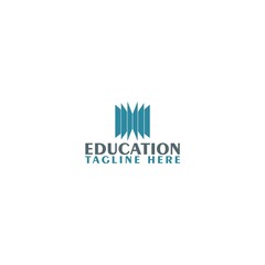 Book education logo template isolated on white background