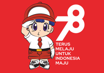 17 agustus template background for indonesia independence day