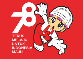 17 agustus template background for indonesia independence day