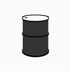 Oil Barrel Icon - Vector Logo Template.