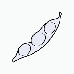 Pea Icon. Peas, Seed Symbol.     