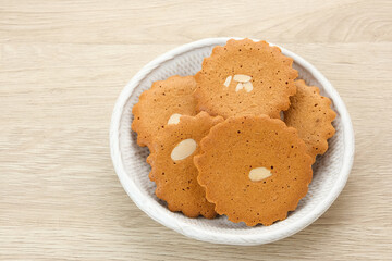 Ontbijtkoek, traditional Dutch spice bread, with butter and cinnamon
