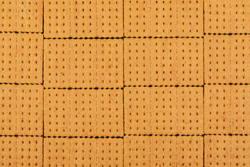 Flat lay of delicious Honey Graham Crackers with copy space