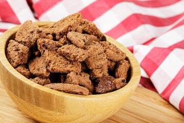 Crunched up Milk Chocolate Chip Cookies make a delicious snack