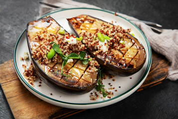 eggplant slices on a plate