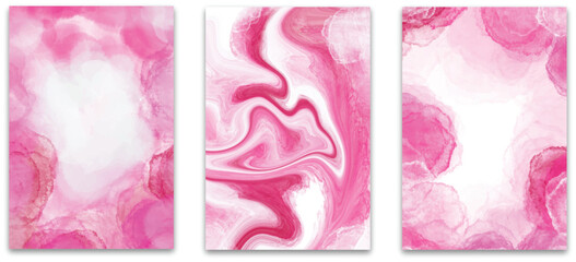 Abstract watercolor pink background