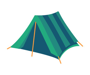 Tent camping icon. Marquee tents for living in the forest Family vacation activities