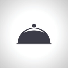 restaurant cloche icon. Food cloche icon.