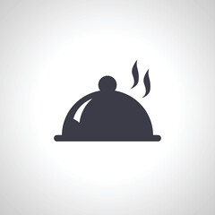 restaurant cloche icon. Food cloche icon.
