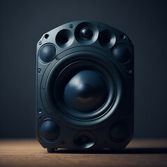 audio speaker close up HD 8K wallpaper Stock Photographic Image - obrazy, fototapety, plakaty