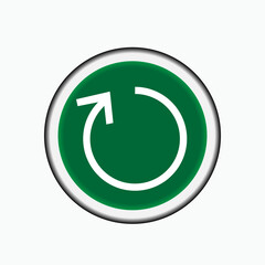 Refresh Icon. Reset Symbol - Vector.      