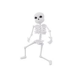 Funny skeletons giving dancing pose, 3D Character