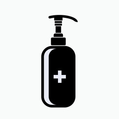Sanitizer Icon. Antiseptic Symbol - Vector.
