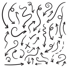 Hand drawn arrow set