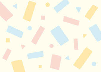 手描きの抽象的な幾何学模様の背景（デコボコの線）