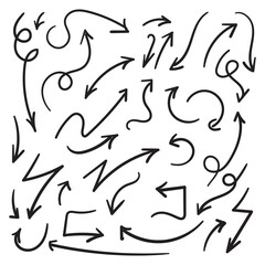Hand drawn arrow set