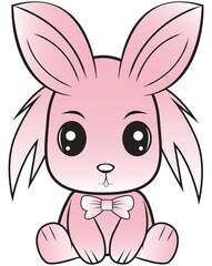 Cute Bunny rabbit cartoon