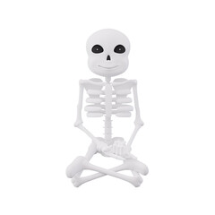 Funny Skeletons Yoga Pose 3D Illustration