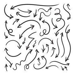 Hand drawn arrow set