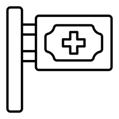 Obraz premium Signboard Icon