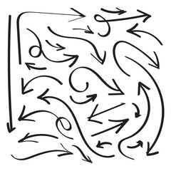 Hand drawn arrow set