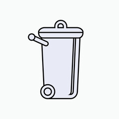 Trash bin Icon. Keep Clean. Delete, Remove Symbol - Vector. 