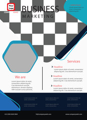 Vector creative modern corporate business flyer template design