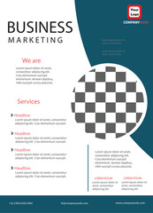 Vector business flyer template