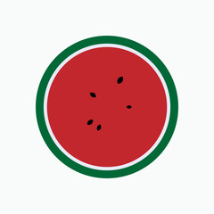 Fototapeta premium Watermelon Icon. Fresh Fruit Symbol.
