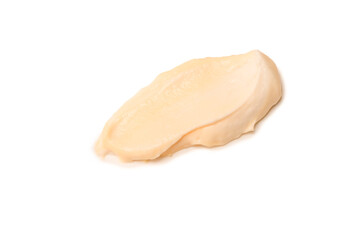 White sauce splashes isolated on white background.