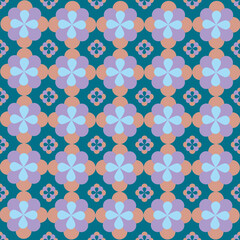 flower pattern background. ethnic oriental pattern. style abstract vector illustration.design for texture,fabric,clothing,wrapping,decoration,carpet,scarf - 626495724