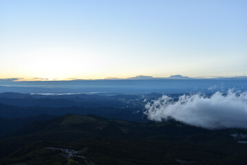 Fototapeta na wymiar Climbing Mount Nantai, Tochigi, Japan