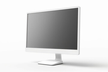Flat screen monitor on white background