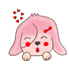 Shy and cute face dog.