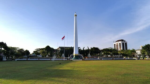 Tugu Pahlawan, the National Monument and a historical landmark in Surabaya, Heroes Day, East Java, Indonesia