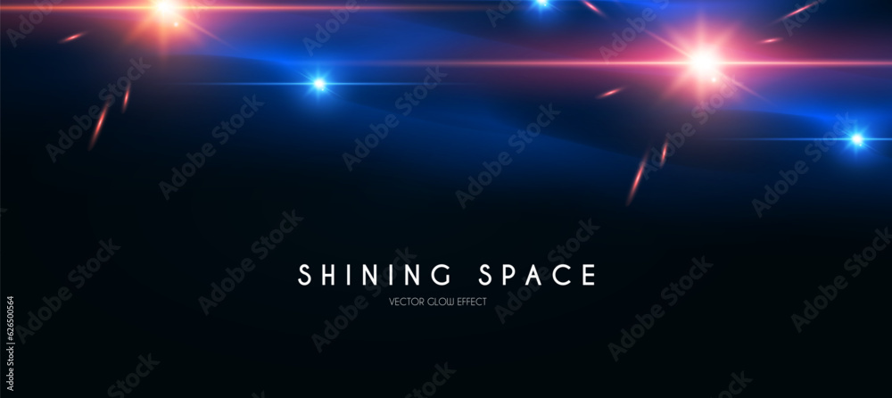 Canvas Prints motion light effect. shining magic background and shining stars in space. cosmos abstract background