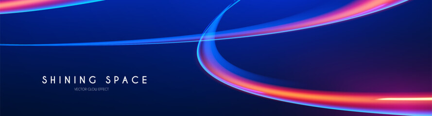 Motion light effect. Shining magic background and liquid speed light