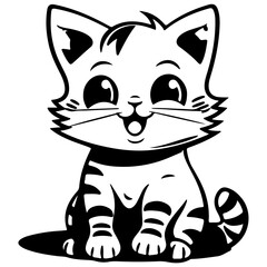 Line Art Cat
